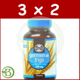 Pack 3x2 Germen de Trigo 500Mg. 120 Perlas Naturmil