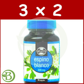 Pack 3x2 Espino Blanco 300Mg. 90 Cápsulas Naturmil
