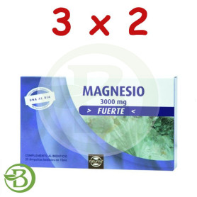 Pack 3x2 Magnesio Fuerte 20 Ampollas 15Ml. Naturmil