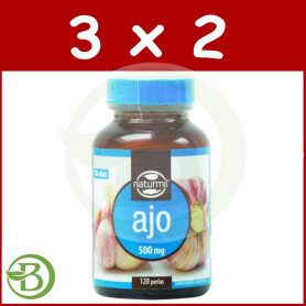 Pack 3x2 Ajo 500Mg. 120 Perlas Naturmil