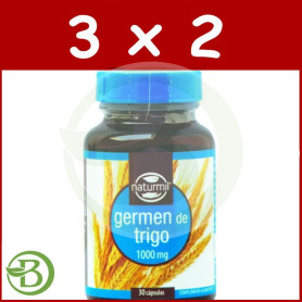 Pack 3x2 Germen de Trigo 1000Mg. 30 Cápsulas Naturmil