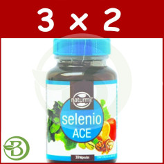 Pacote 3x2 Selenium Ace 30 Cápsulas Naturmil