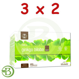 Pack 3x2 Ginkgo Biloba Forte 20 Ampollas Naturmil
