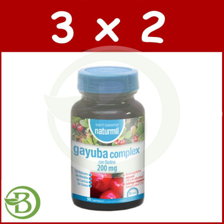 Pack 3x2 Gayuba Complex 90 Comprimidos Naturmil