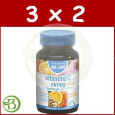 Pacote 3x2 Vitamina C Forte 1000Mg 60 Comprimidos Naturmil