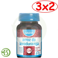 Pacote 3x2 Arroz Vermelho Fermentado 60 Comprimidos Naturmil