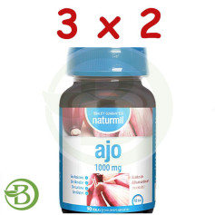 Pacote 3x2 Alho 1000Mg 90 Pérolas Naturmil