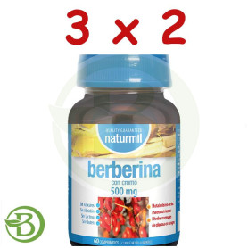 Pack 3x2 Berberina 500Mg 60 Comprimidos Naturmil