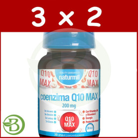 Pack 3x2 Coenzima Q10 Max 200Mg 30 Cápsulas Naturmil