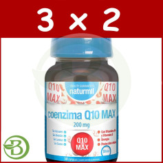 Pack 3x2 Coenzima Q10 Max 200Mg 30 Cápsulas Naturmil