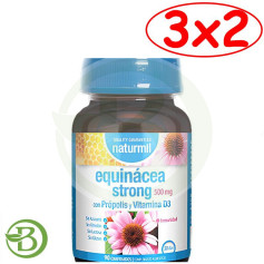 Pacote 3x2 Equinácea Forte 500Mg 90 Comprimidos Naturmil