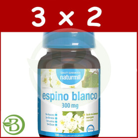 Pack 3x2 Espino Blanco 300Mg 180 Perlas Naturmil