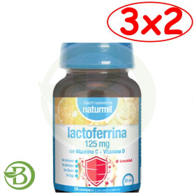 Pack 3x2 Lactoferrina 125Mg 30 Comprimidos Naturmil