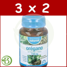 Pack 3x2 Orégano Complex 1500Mg 60 Cápsulas Naturmil