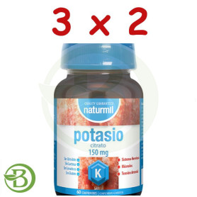 Pack 3x2 Citrato De Potasio 150Mg 60 Comprimidos Naturmil