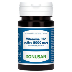 Vitamina B12 Ativa 8000mcg 60 Comprimidos Bonusan