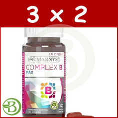 Pacote 3x2 Complex B Max 60 Cápsulas Marnys