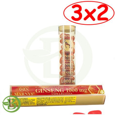 Pack 3x2 Ginseng com Lecitina 1000Mg 30 Cápsulas Marnys