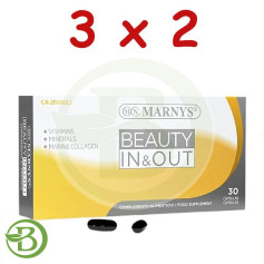 Pacote 3x2 Beauty In &amp; Out 30 Cápsulas Marnys