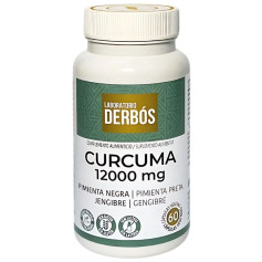 Cúrcuma 12000mg 60 Cápsulas Vegetais Derbós