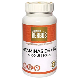 Vitaminas D3 + K2 4000 UI 120 Comprimidos Derbós