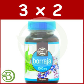 Pack 3x2 Borraja 1000Mg. 30 Perlas Naturmil