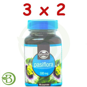 Pack 3x2 Pasiflora 500Mg. 90 Comprimidos Naturmil