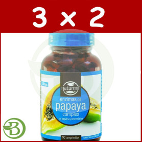 Pack 3x2 Enzimas de Papaya 90 Comprimidos Naturmil