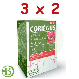 Pack 3x2 Coriegus Plus 60 Cápsulas Dietmed