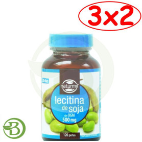 Pack 3x2 Lecitina de Soja 500Mg. 120 Perlas Naturmil