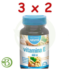 Pack 3x2 Vitamina e 400Ui 60Perlas Naturmil