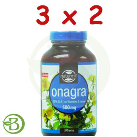 Pack 3x2 Onagra 500Mg. 240 Perlas Naturmil