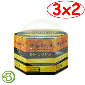 Pack 3x2 Megaroyal Inmunitas 20 Ampollas Dietmed