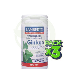 Pacote 3x Ginkgo Biloba Extra Alta Potência Lamberts