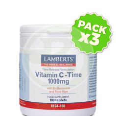 Embalagem com 3x VITAMINA C 1000mg. 180 comprimidos de Lambert