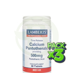 Pacote 3x Vitamina B5 (Pantotenato de Cálcio) Lamberts