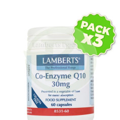 Pack 3x Coenzima Q10 30Mg. Lamberts