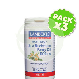 Pack 3x Aceite de Espino Amarillo 1.000Mg. Lamberts