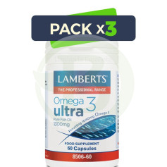 Pacote 3x Ômega 3 Ultra 60 Cápsulas Lamberts