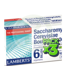 Pack 3x Saccharomyces Boulardii 30 Capsulas Lamberts