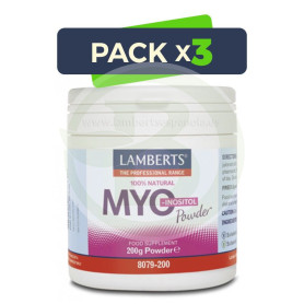 Pack 3x Myo Inositol 200Gr. Lamberts