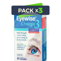 Pacote 3x Eyewise Omega 3 60 Cápsulas Lamberts