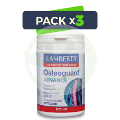 Pacote 3x Osteoguard Advance 90 comprimidos Lamberts