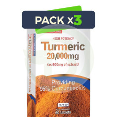 Pack 3x Turmeric 20.000Mg. 60 Tabletas Lamberts