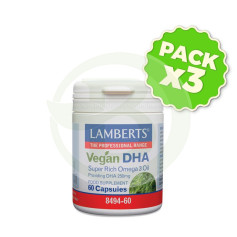 Pack 3x Vegan Dha 250Mg. 60 Capsulas Lamberts
