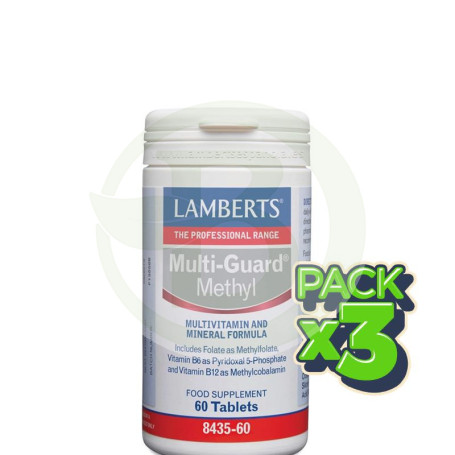 Pack 3x Multi-Guard Methyl 60 Tabletas Lamberts