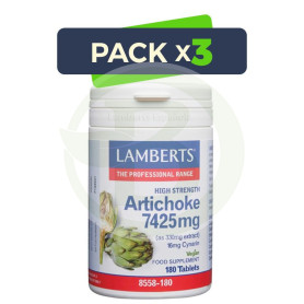 Pack 3x Artichoke 7425Mg (16Mg Cinarina) 180 Tablets Lamberts