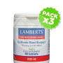 Pack 3x Extracto De Semillas De Grifonnia 60 Comprimidos Lamberts