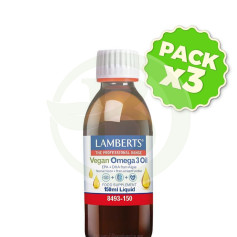 Pacote 3x Ômega 3 Vegan Líquido 150Ml Lamberts