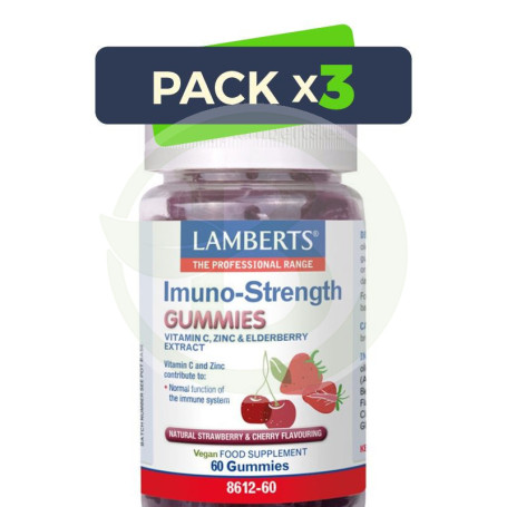 Pack 3x Inmuno-Strenght 60 Gominolas Lamberts
